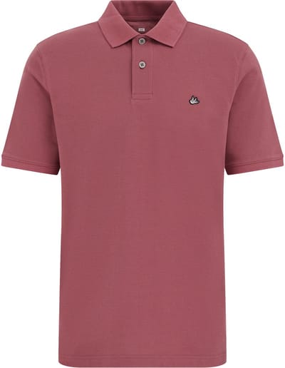 WE Fashion Heren regular fit polo met structuur