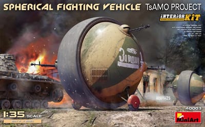 MiniArt Modelbouwpakket Militaire voertuigen - 40003 Sferisch gevechtsvoertuig - TsAMO PROJECT - Militair Fictievoertuig - What If Series Plastic - 1:35 - Modelbouw