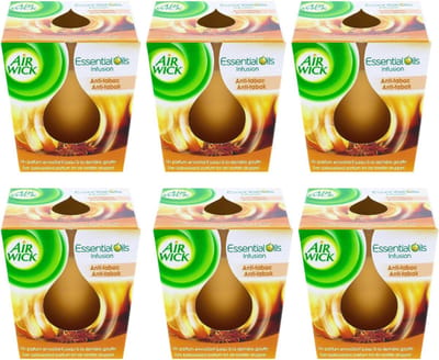 Air Wick Anti Tabak - Geur Kaars - Kaars - 6 x 105 gr