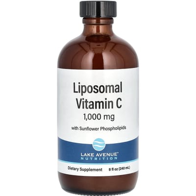 Vitamine C liposomale Lake Avenue Nutrition, sans sucre ajouté, 1 000 mg, 237 ml (8 fl oz) (236 ml)