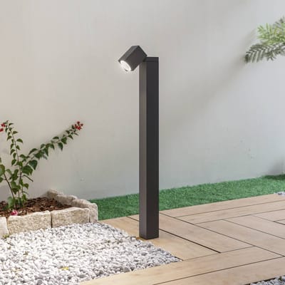 Lindby - Tuinpad verlichting - 1licht - Aluminium - H: 80 cm - GU10 - antraciet