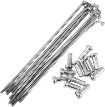 Dailygoods - 12 set 14G fietsspaken 110 mm fietswiel spaken 304 roestvrij staal zilverkleurig