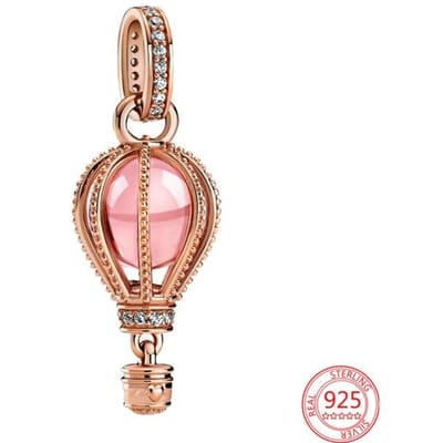 Nouveau Charm Clé Cadenas Argent Sterling 925 Charm Original pour Bracelet Perles Pour Femmes Bijoux Cadeaux beige