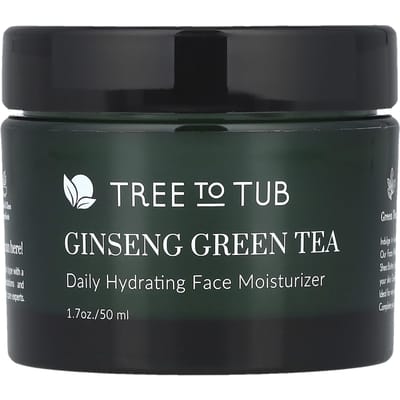 Tree To Tub, Ginseng Green Tea, Daily Hydrating Face Moisturizer, 50 ml (1.7 oz) gray