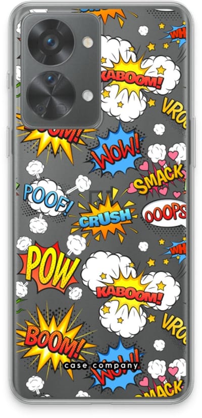 Case Company® - Hoesje geschikt voor OnePlus Nord 2T hoesje - Pow Smack - Soft Cover Telefoonhoesje - Bescherming aan alle Kanten en Schermrand