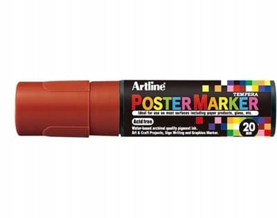 Artline Poster Marker Bruin 20mm - Pigmentinkt