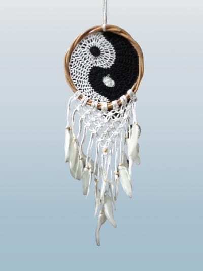 Dromenvanger dreamcatcher Yin Yang Yin en Yang slaapkamer wanddecoratie