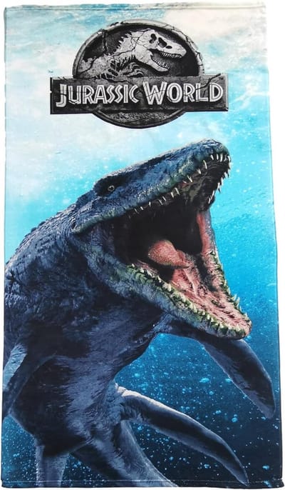 Kinder Handdoek - Bad Strand - Na het zwemmen - Zachte microvezel - 70 x 140 cm - Dinosaurus