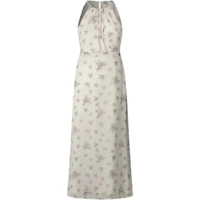Pepe Jeans Lilo Lange Jurk Zonder Mouwen Beige S Vrouw
