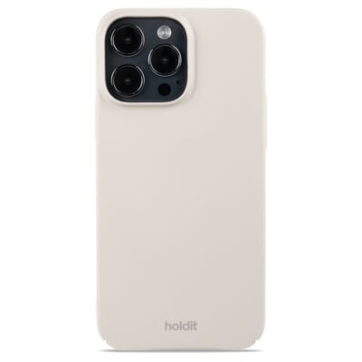 Holdit Slim Case voor de Apple iPhone 15 Pro Max - Light Beige