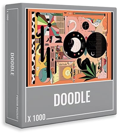 Hoogwaardige 1000-delige Legpuzzel met Abstract Ontwerp en Kleurrijke Details