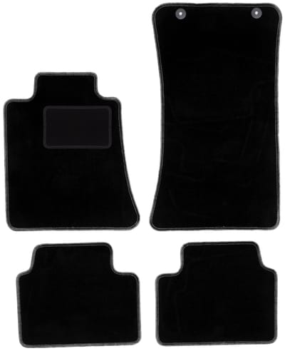 Zwarte veloursmatten voor: Alfa Romeo Giulia 2x4 (2WD) sedan (2016-)