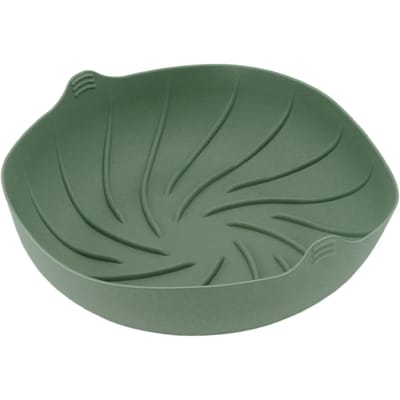 Grote Ronde Siliconen Friteuse Liner Hoge Temperatuurbestendigheid Friteuse Siliconen Mand voor Instant donkergroene kleur