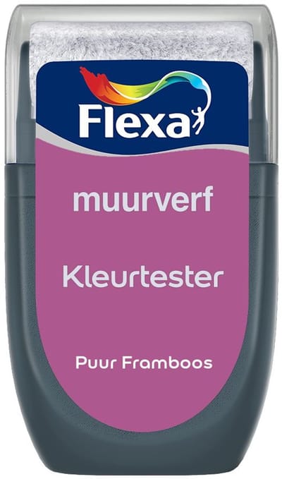 Flexa - Kleurtester Muurverf - Puur Framboos - 30 ML - Mengverf - 0.03L
