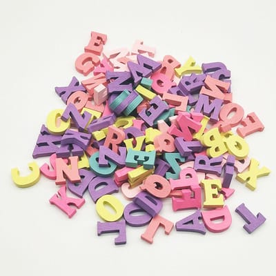 100 Stuks Houten Letters Decoratief Alfabet Engelse Letter Decoratie Houten Cijfers Baby Vroege Leerhulp Scrapbooking Knutselen Diy