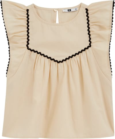 WE Fashion Meisjes top met contrast