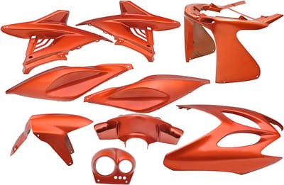 EDGE plaatwerkset/ kappenset yamaha aerox 9-delig flash-orange nitro