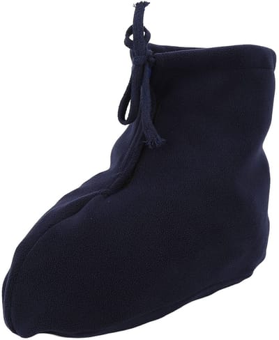 Dailygoods- Gips Sok Antislip - Verstelbare Sok Cover - Warmhoudsok - Fleece Materiaal - Donkerblauw - Hoogte 22 cm - Gipscover