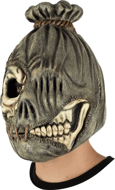 Partychimp Volledig Hoofd Masker Vogelverschrikker Schedel Halloween Masker voor bij Halloween Kostuum Volwassenen - Latex - One-Size