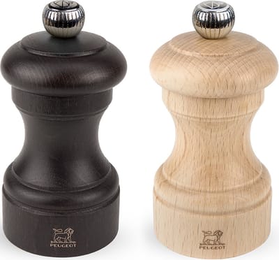 Peugeot Bistro Peper- En Zoutmolen 10 cm - Chocolade/naturel - Beukenhout