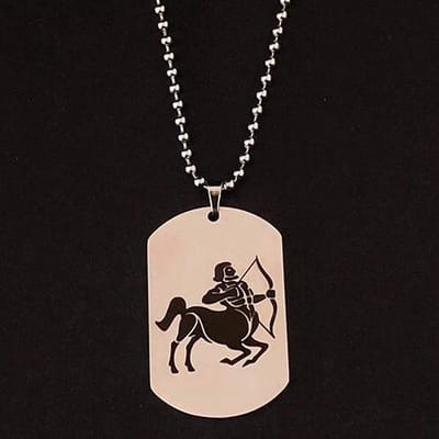 Boogschutter / Sagittarius Sterrenbeeld Ketting met Hanger - Kettingen Heren Dames - Astrologie - Papa Cadeau Voor Mannen - Vaderdag
