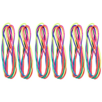 6 Stuks Touwspelletjes Voor Kinderen Kattenwieg Regenboogkleurig Touw 160Cm Cadeau voor Kinderdag Verjaardagsfeest Benodigdheden Kinder Spiele