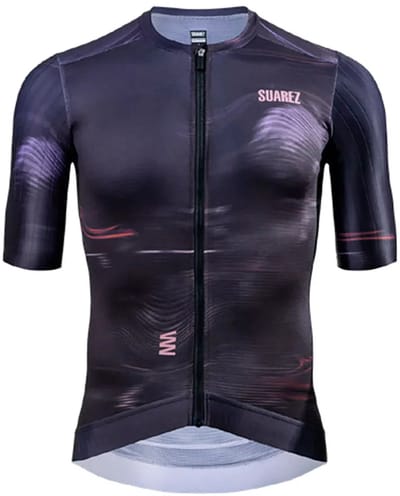 Suarez Velocity 2.4 Korte Mouw Wielertrui Paars L Man