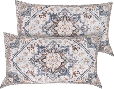 Set van 2 Velours Kussenhoezen voor Decoratie | Vierkante Kussenhoezen voor Bank, Stoel en Slaapkamer | 50 x 30 cm, 20 x 12 Inch