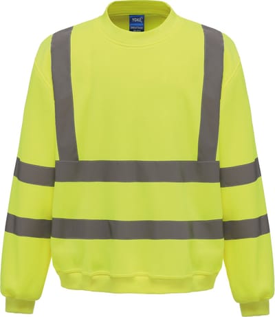 Yoko Signalisatie Sweatshirt YHVJ510 - Hi Vis Yellow - S