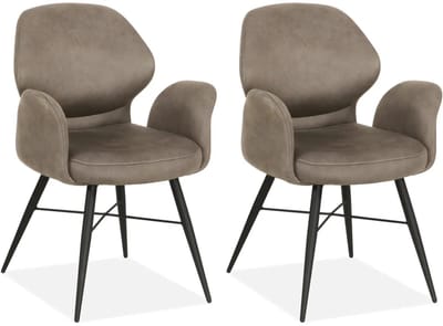 MX Sofa - Eetkamerstoel Jamaica - Clay (set van 2 stoelen)
