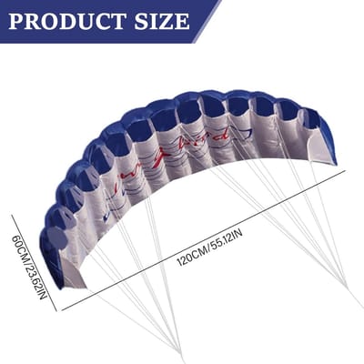 Grote Dual-Line Parafoil Vlieger 140 cm - Stuntvlieger met Handvat en Koorden