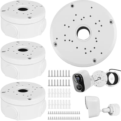 Waterdichte Junction Box voor Beveiligingscamera's, Universele Montagebox voor Dome Camera's, Camera Bevestigingsoplossing, Duurzaam en Weerbestendig