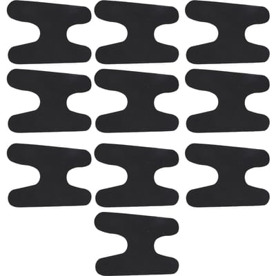 10 stuks Laars Pas Pads H-vormig Zacht Schokabsorberend EVA Zelfklevend Enkel Wrap Pads voor Ski Snowboard black