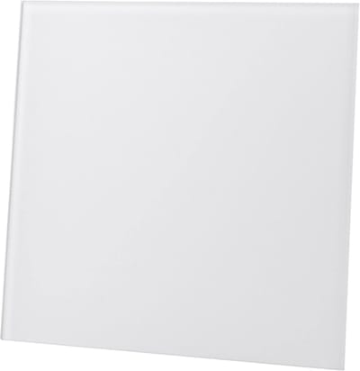 Ventilatierooster met Echt Glas Designfront Verwisselbaar Wit Zilver Goud 175x175 mm