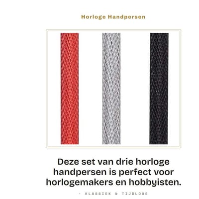 Dailygoods- Horloge Reparatie Tool - Roestvrij Staal - Handpersen Set - 3 Stuks - 5 Verschillende Maten - Duurzaam en Stevig - Horloge Toolset