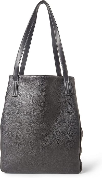 Grote Zwarte Dames Shopper Tas - Ruim en Lichtgewicht Handtas voor Werk en Dagelijks Gebruik
