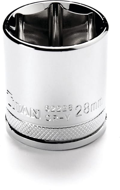 28mm 1/2" Aandrijving 6-Punten Dop - Sterk Chroom-Vanadium Staal