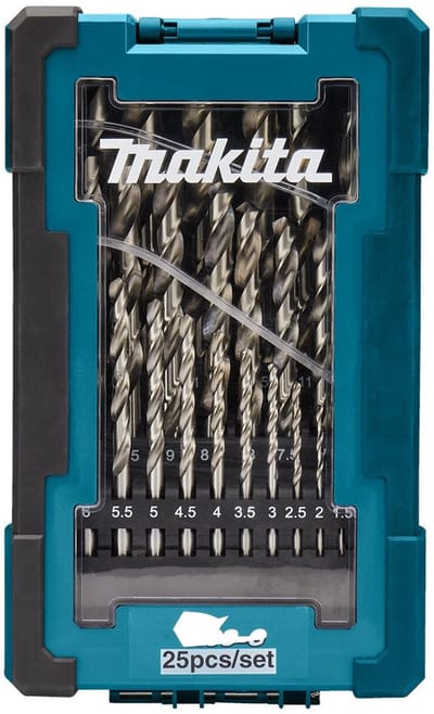 Makita Metaalborenset 25-dlg HSS-G - D-67555