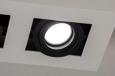 Lumidora Plafondlamp 74484 - Plafonniere - XIRAX - 2 Lichts - GU10 - Zwart - Wit - Metaal - ⌀ 25 cm