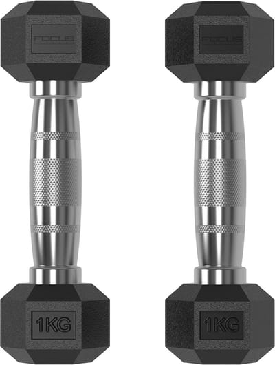 Focus Fitness - Hexa Dumbbells - 1 kg - Set van 2