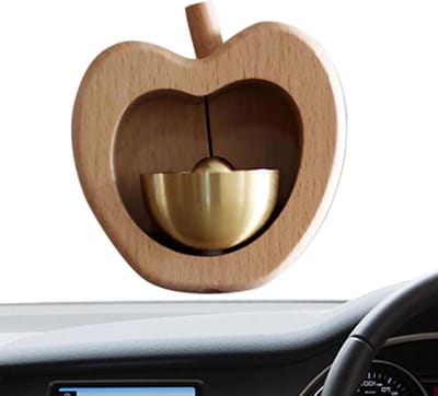 Houten Deurbel - Deuropening Klokje - Entree Verfraaien - Melodieuze Klank - 8.5 x 7.8 cm - Beuken