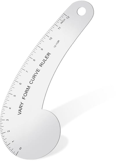 Verstelbare Curve Liniaal van Massief Aluminium voor Tekenen, Naaien en Patroon Maken