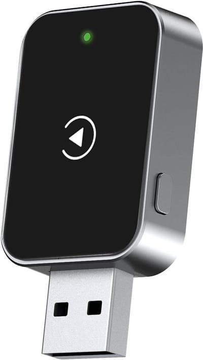 carmdering - Wireless Adapter - Draadloze Dongle - Auto Interface Converter - Plug And Play Installatie - Snelle Verbinding - Duurzaam ABS Materiaal - Compact Ontwerp - Kabelvrij Gemak - 1 Stuk