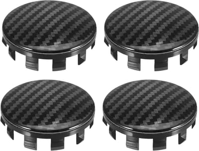 Velgdopjes 4 Stuks - Zwart - Kunststof - Universele Wielcentrumdopjes - Buitendiameter 56 mm - Hoogte 17 mm - Wieldoppen