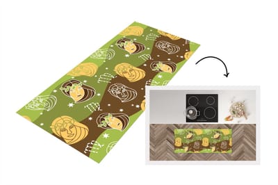 Keukenloper - Loper keuken - Virgo - Zodiac - Patroon - 120x50 cm - Keukenloper vinyl