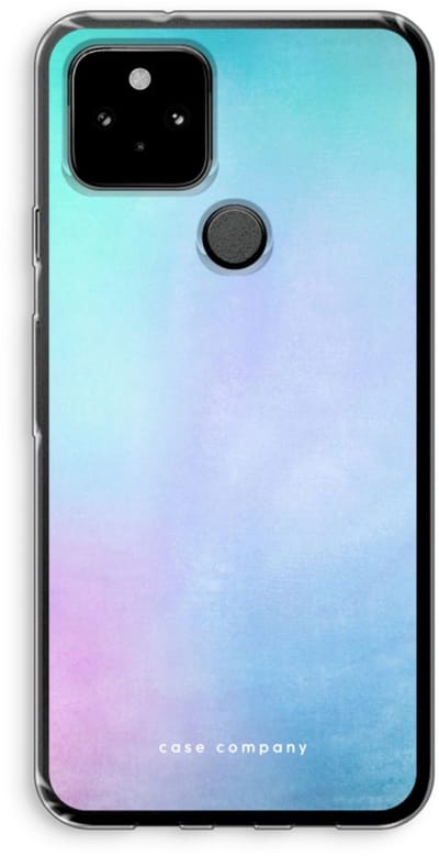 Case Company® - Hoesje geschikt voor Google Pixel 5 hoesje - Mist pastel - Soft Cover Telefoonhoesje - Bescherming aan alle Kanten en Schermrand