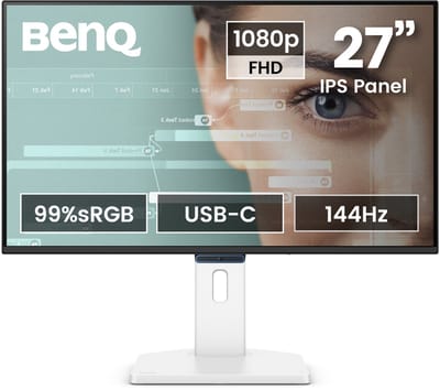 BenQ GW2790TC EyeCare monitor 27 inch - IPS 1080p beeldscherm - FHD - Eye-Care - 144Hz verversingssnelheid - 1 x USB-C - 1 x HDMI - 1 x Display Port - 5 ms - Ergo Design - In hoogte verstelbaar - Native contrast 1500:1