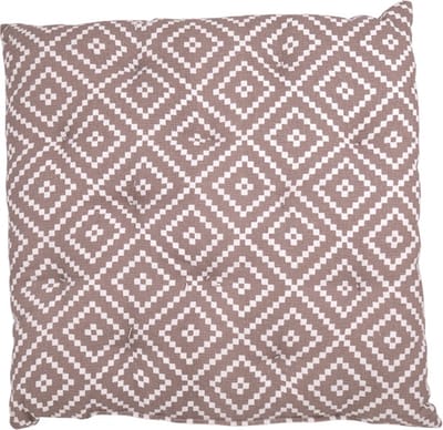 Dotted Ethnic Taupe Mattress | 40 X 40 | Sierkussen Voor Woonkamer Of Slaapkamer