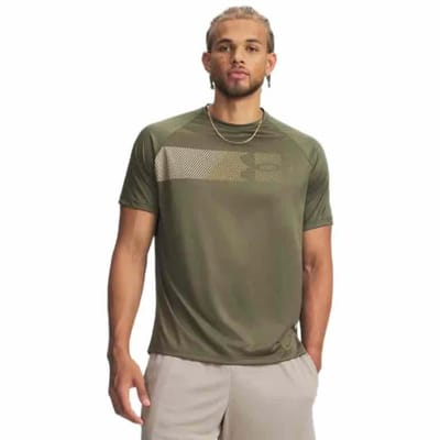 Under Armour Tech Graphic T-shirt Met Korte Mouwen Groen S / Regular Man