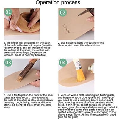 Dailygoody - Schoenzolen Reparatie Kit - Zachte Snijbare Zool